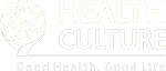 Healthculture White Logo